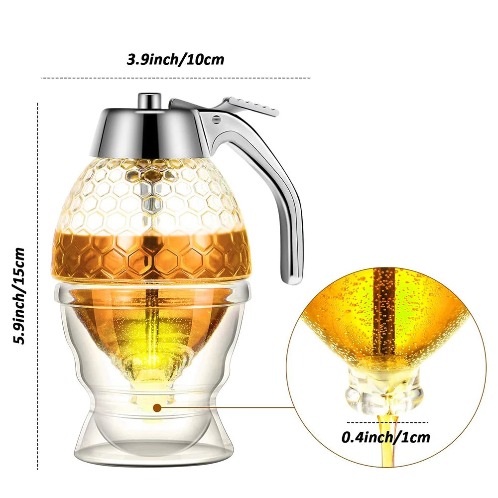 No-Drip Honey Dispenser with Stand