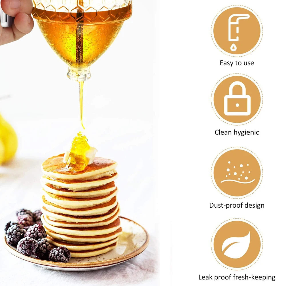 No-Drip Honey Dispenser with Stand