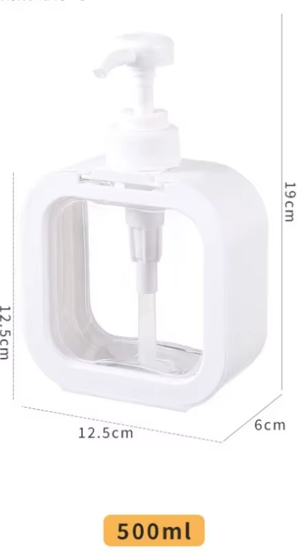 Refillable Travel Pump Dispenser 500ml