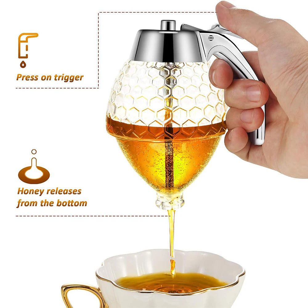 No-Drip Honey Dispenser with Stand