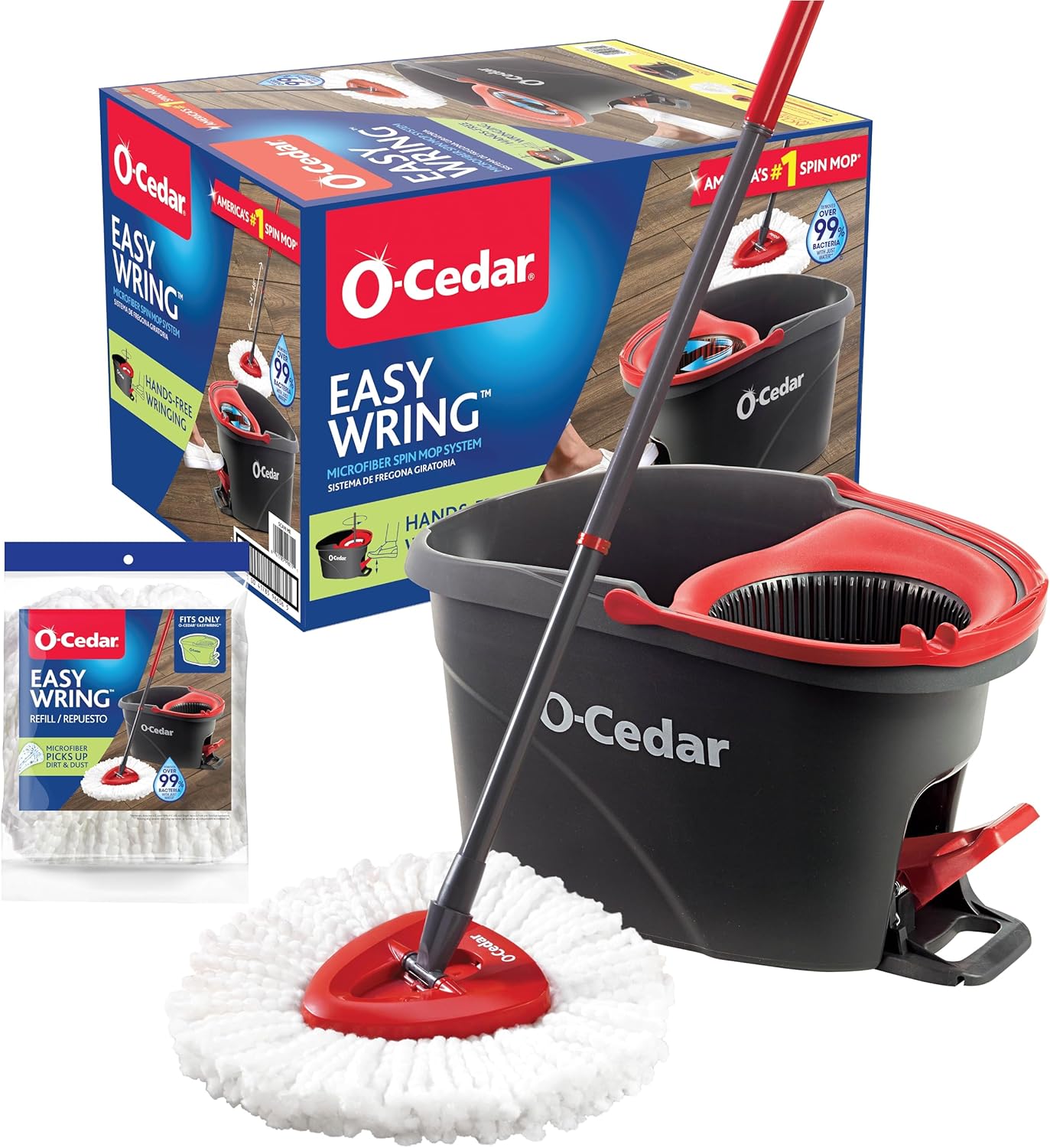 EasyWring Microfiber Spin Mop & Bucket System