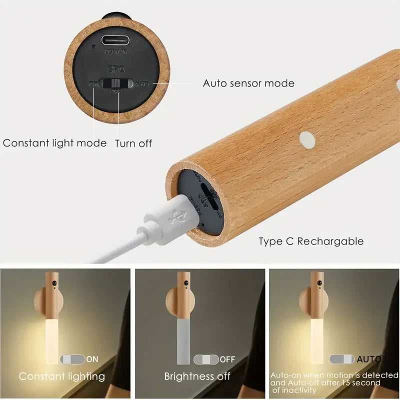 Rechargeable Motion Sensor Night LED Light