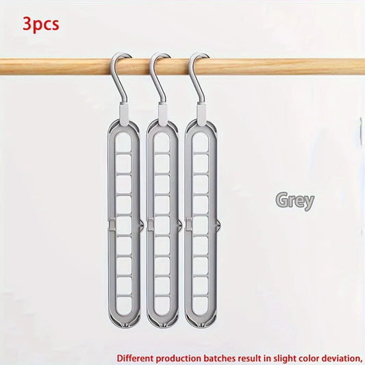 Foldable 9-Hole Clothes Hangers