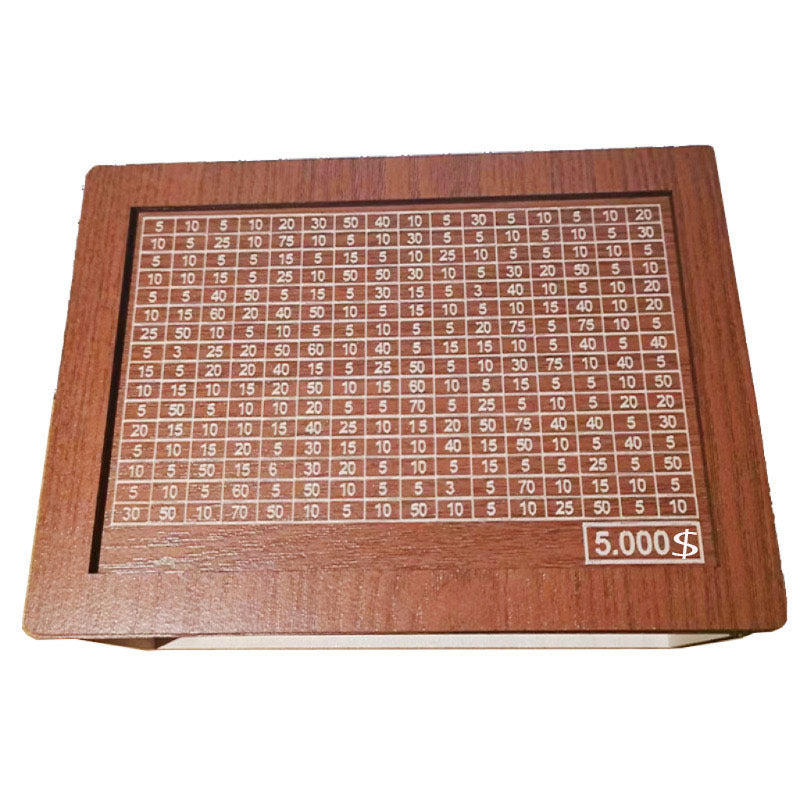 Wooden Saving Goal Money Box