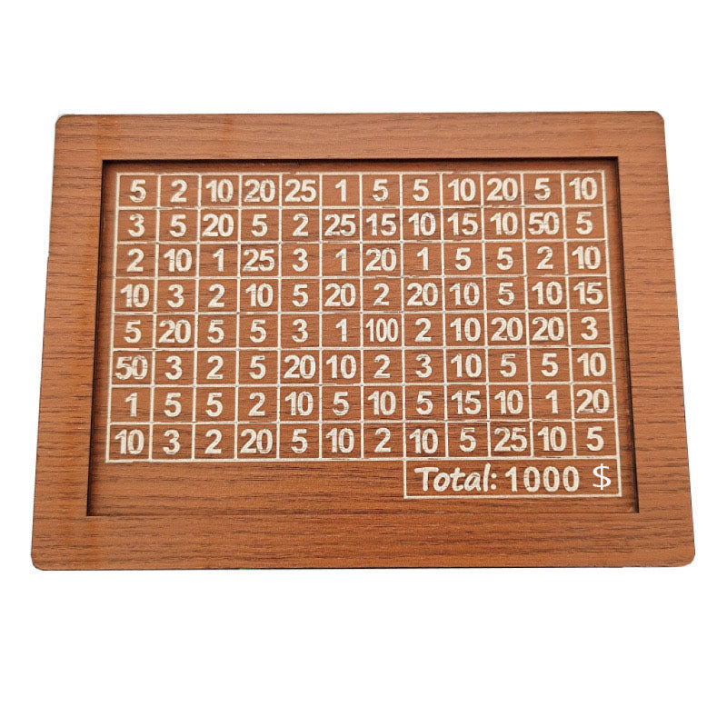 Wooden Saving Goal Money Box