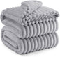 Gentlesoft White Fleece Throw Blanket