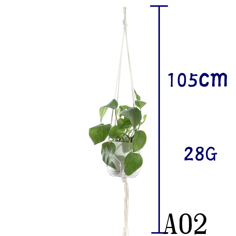 Handwoven Cotton Plant Hanger