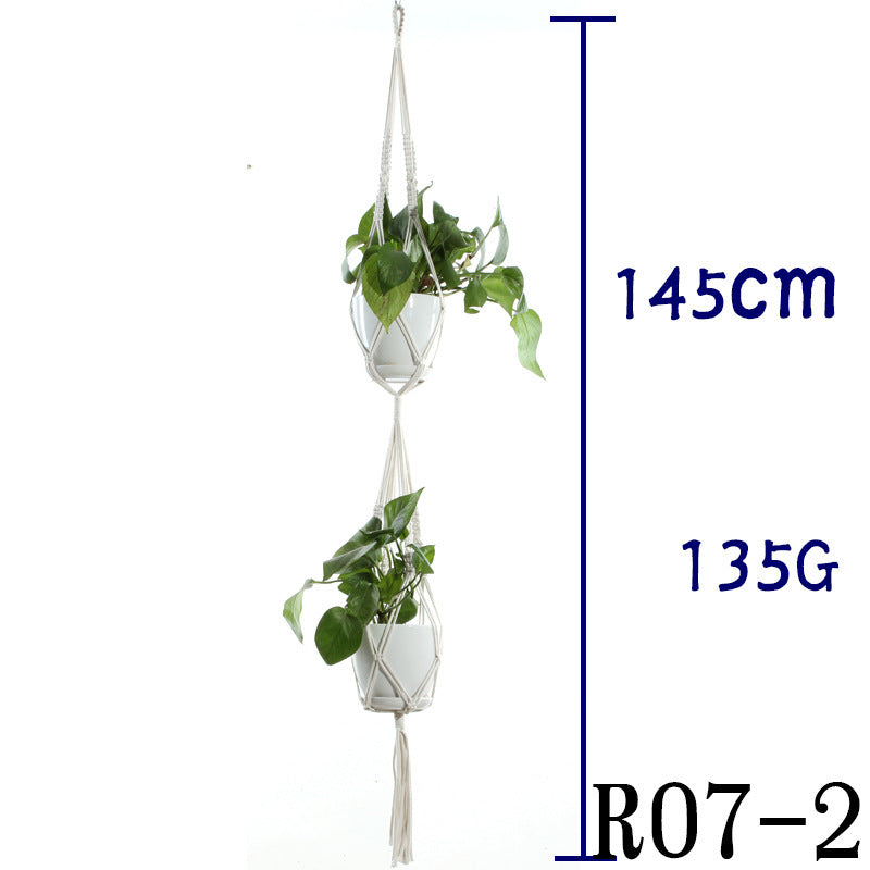 Handwoven Cotton Plant Hanger