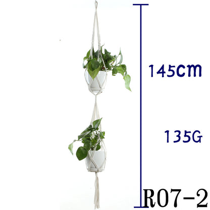 Handwoven Cotton Plant Hanger
