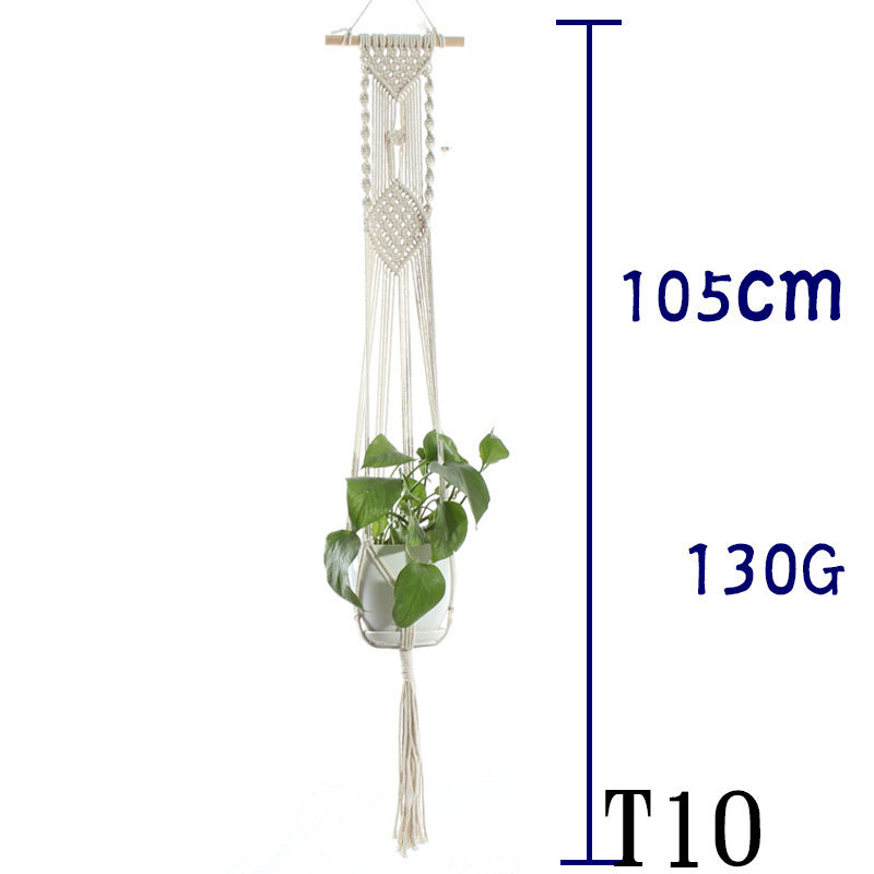 Handwoven Cotton Plant Hanger