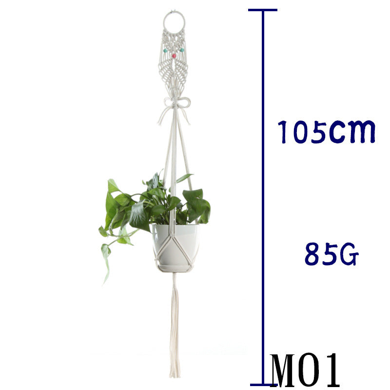 Handwoven Cotton Plant Hanger