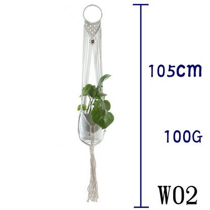 Handwoven Cotton Plant Hanger