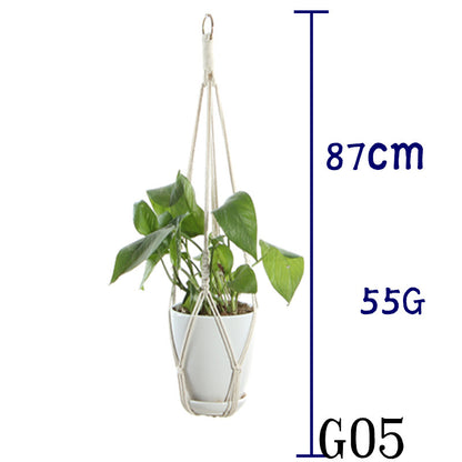 Handwoven Cotton Plant Hanger