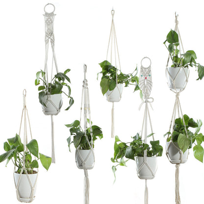 Handwoven Cotton Plant Hanger