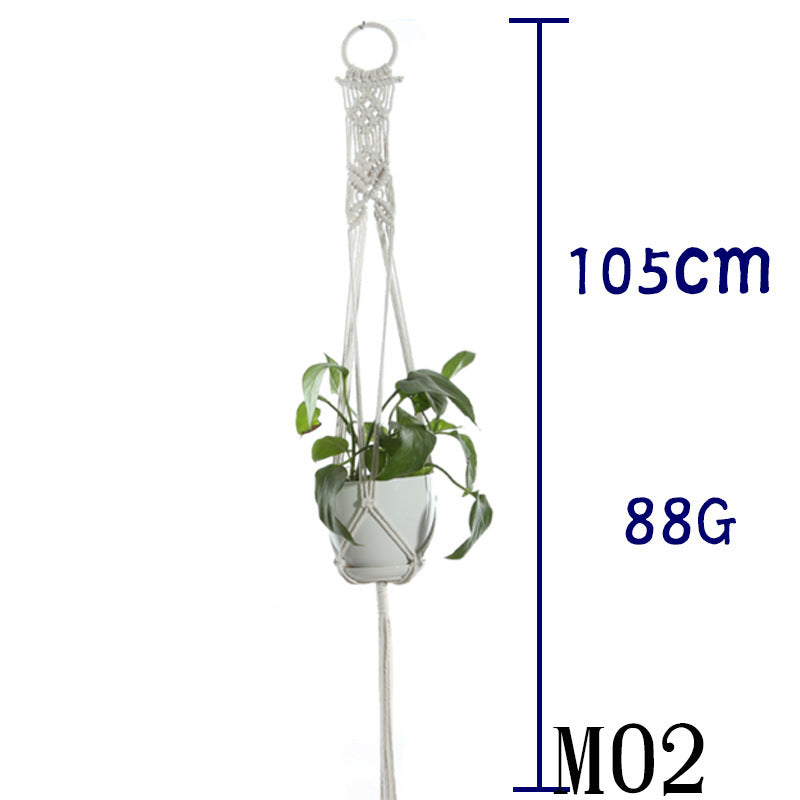 Handwoven Cotton Plant Hanger