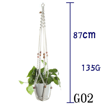 Handwoven Cotton Plant Hanger