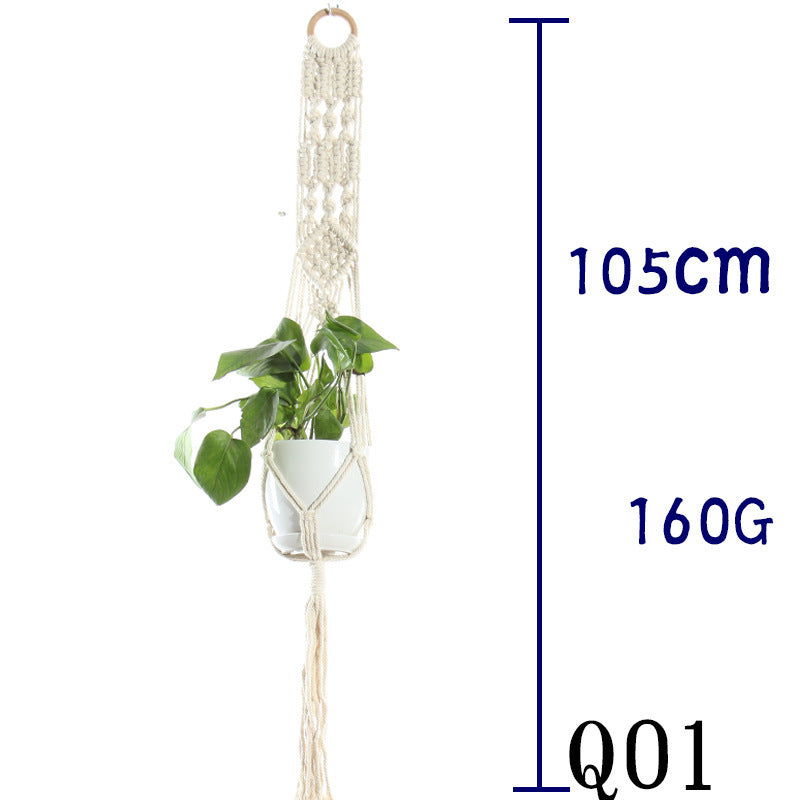 Handwoven Cotton Plant Hanger
