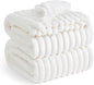 Gentlesoft White Fleece Throw Blanket