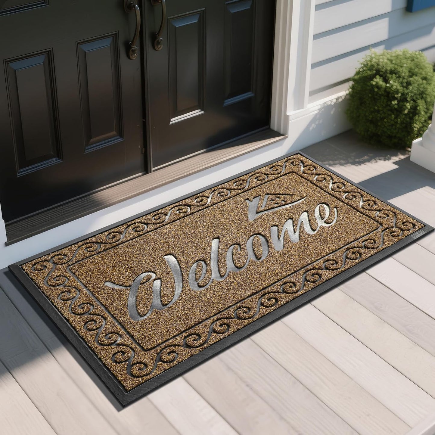 Heavy Duty Welcome Mat for Indoor & Outdoor Use