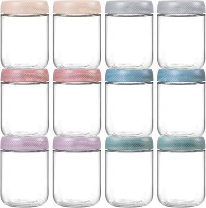 Glass Oats Containers – 16oz, 6 Pack