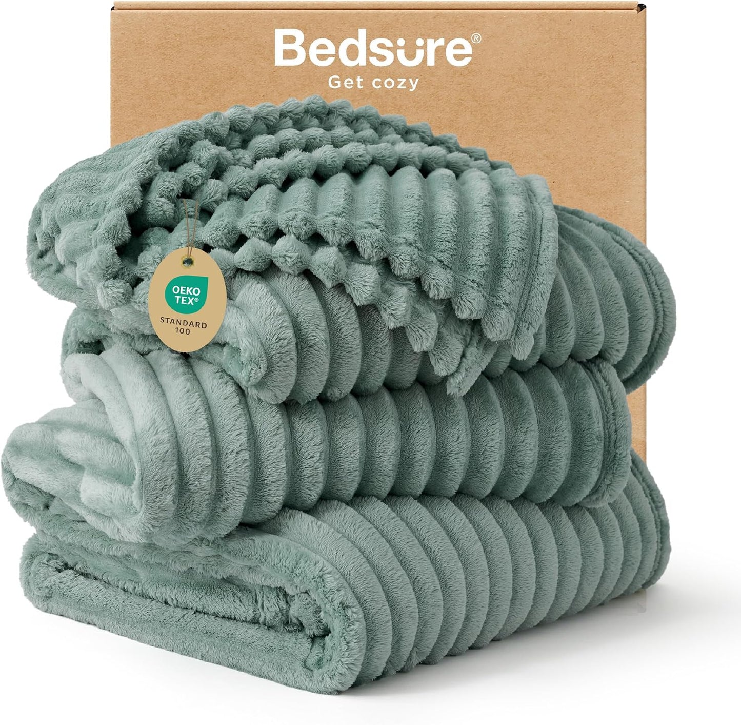 Gentlesoft White Fleece Throw Blanket