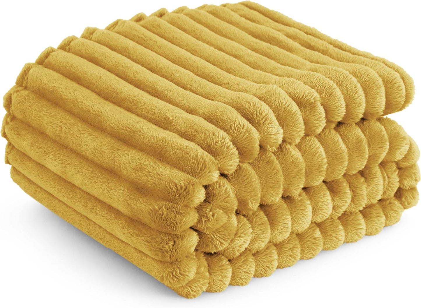 Gentlesoft White Fleece Throw Blanket