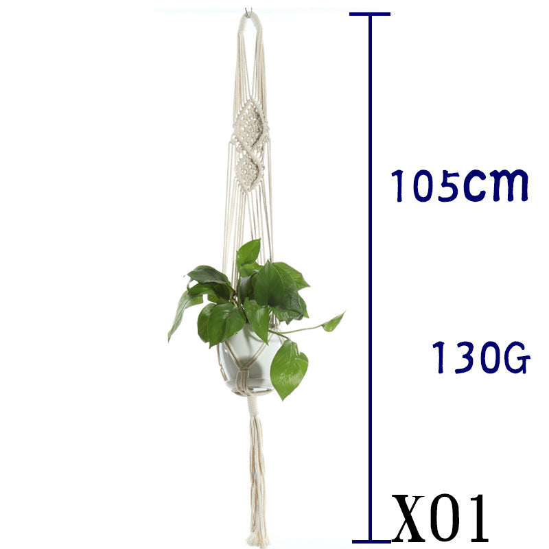 Handwoven Cotton Plant Hanger