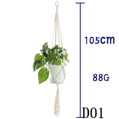 Handwoven Cotton Plant Hanger
