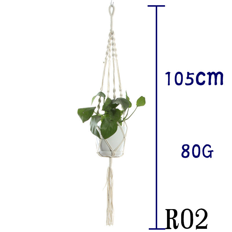 Handwoven Cotton Plant Hanger
