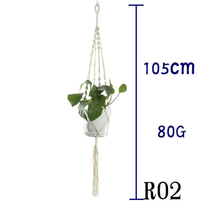 Handwoven Cotton Plant Hanger