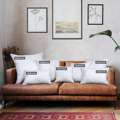 Classic White Throw Pillows