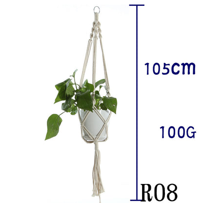 Handwoven Cotton Plant Hanger