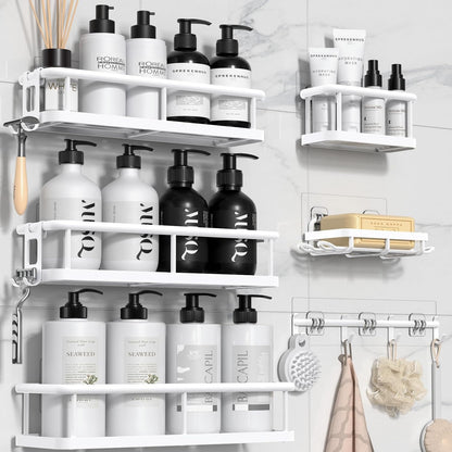 Rustproof Shower Caddy Set – 6 Pack