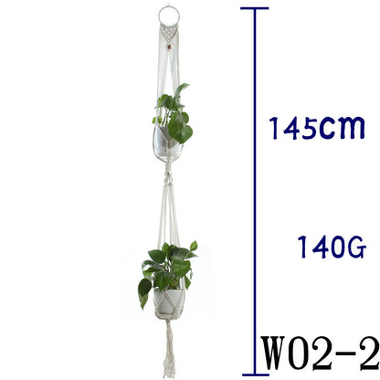 Handwoven Cotton Plant Hanger