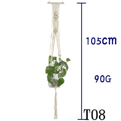 Handwoven Cotton Plant Hanger