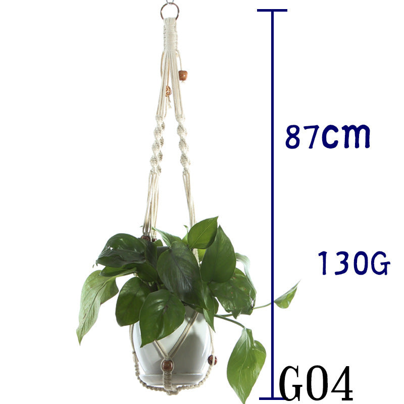 Handwoven Cotton Plant Hanger