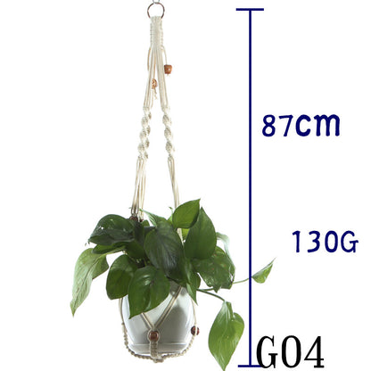 Handwoven Cotton Plant Hanger
