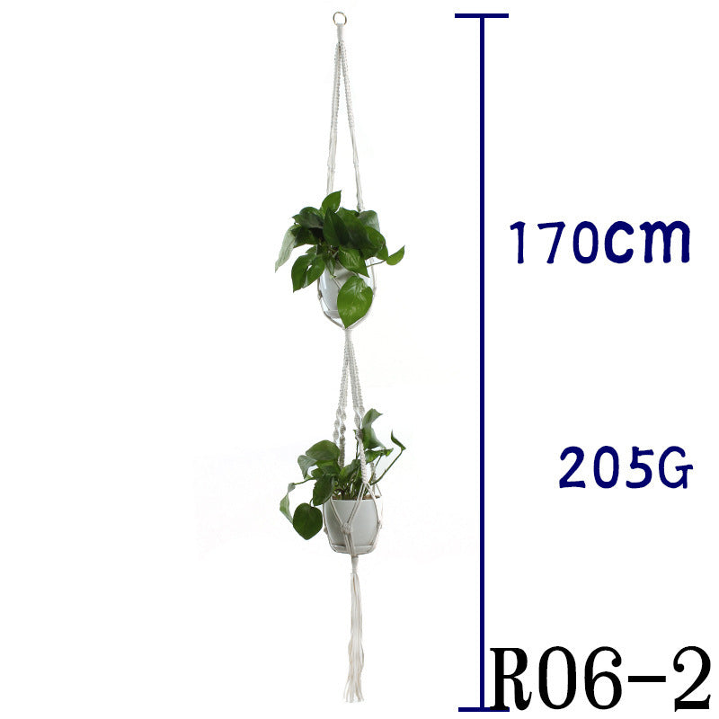 Handwoven Cotton Plant Hanger