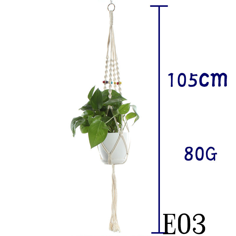 Handwoven Cotton Plant Hanger