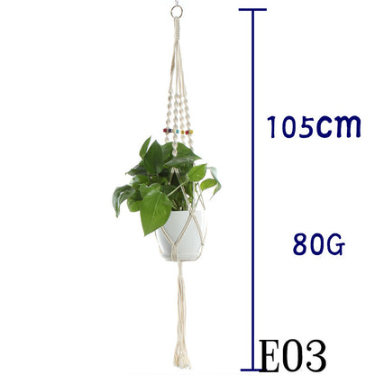 Handwoven Cotton Plant Hanger