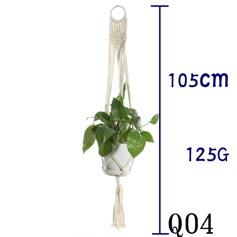 Handwoven Cotton Plant Hanger