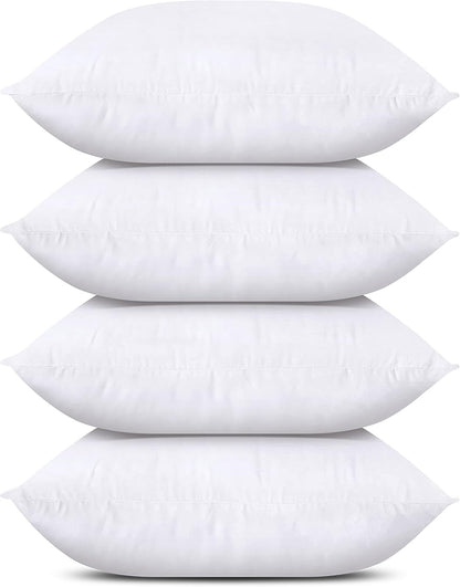 Classic White Throw Pillows