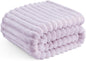Gentlesoft White Fleece Throw Blanket