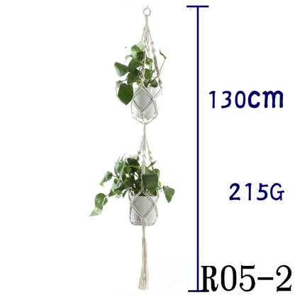 Handwoven Cotton Plant Hanger