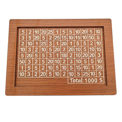 Wooden Saving Goal Money Box