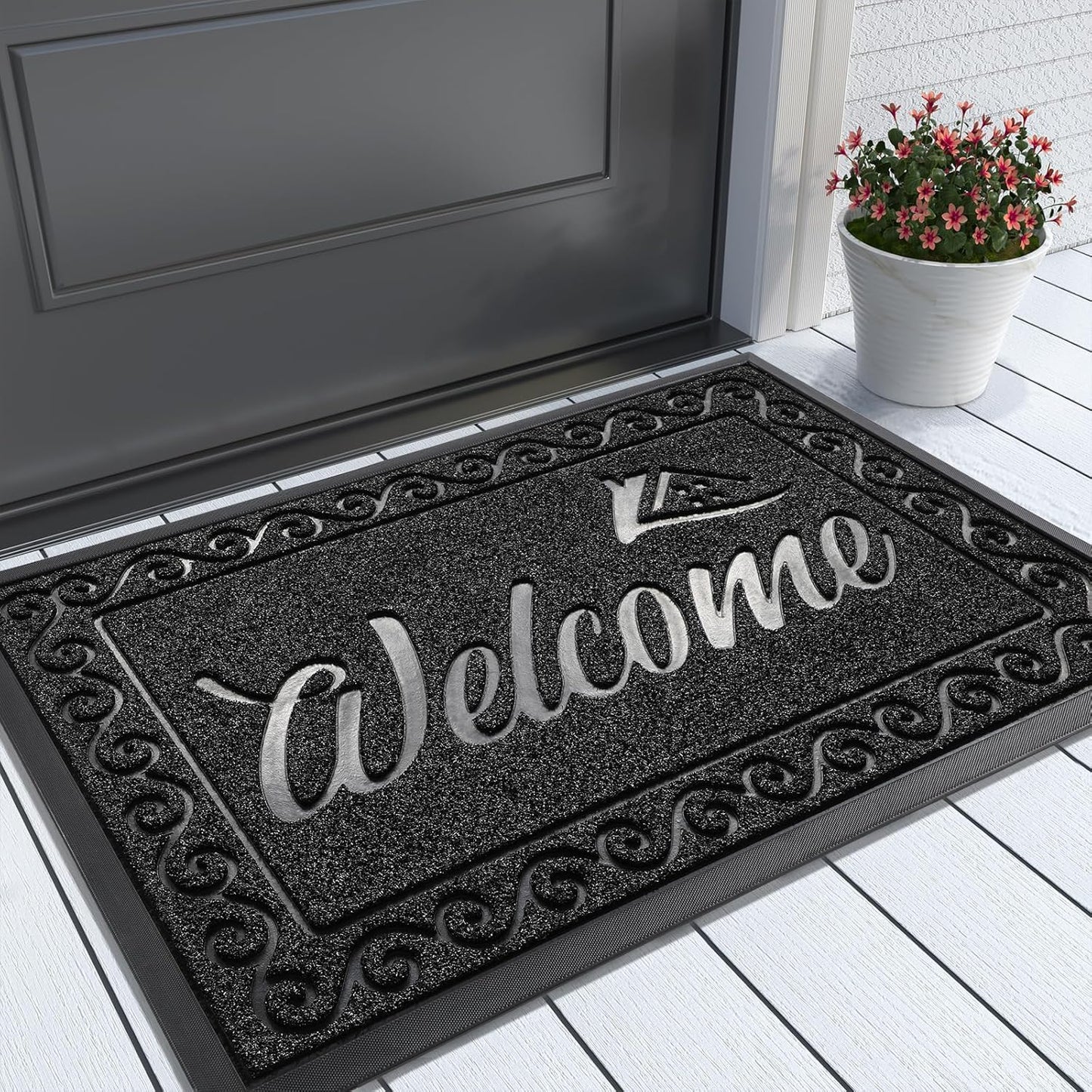 Heavy Duty Welcome Mat for Indoor & Outdoor Use