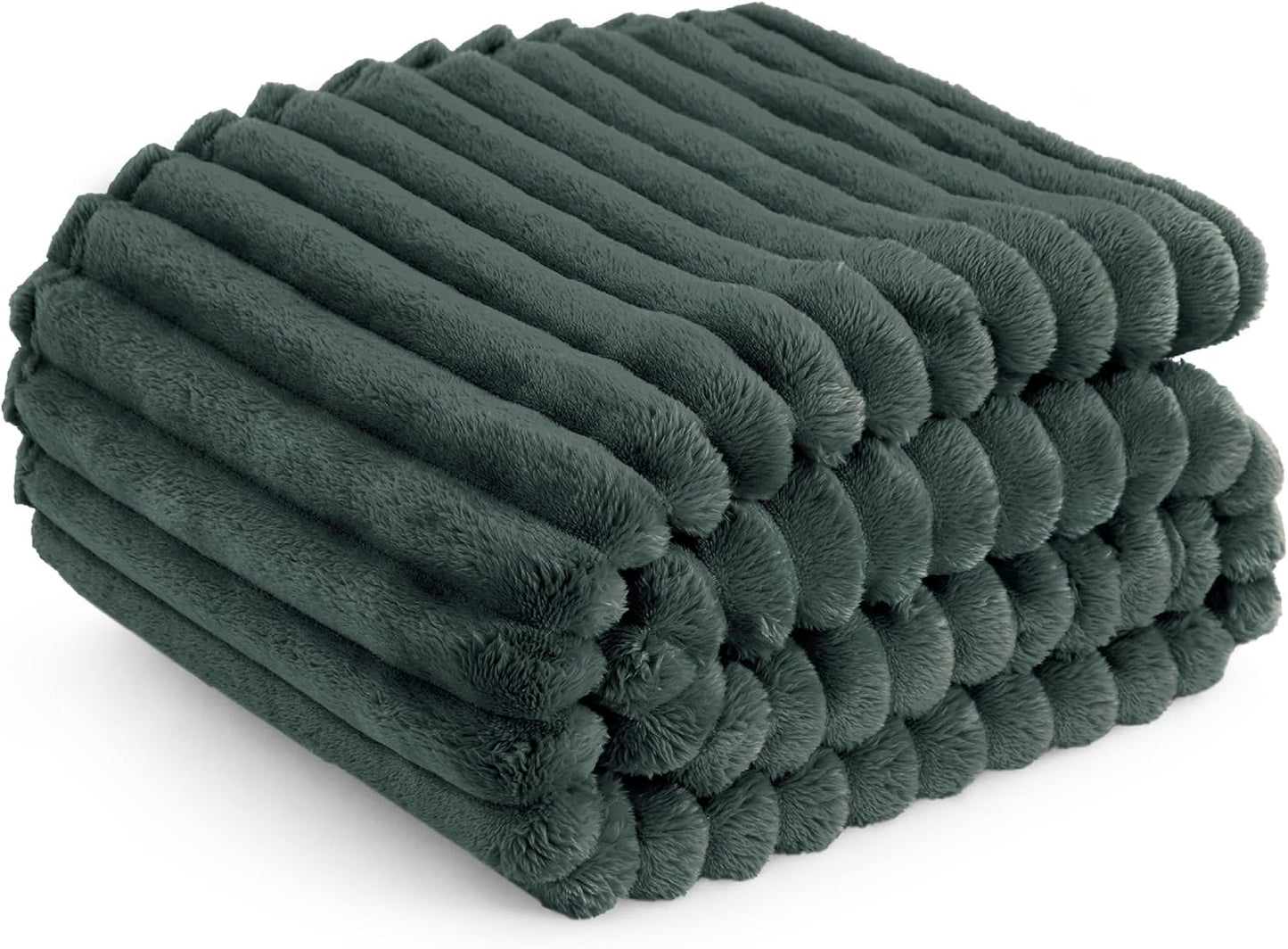 Gentlesoft White Fleece Throw Blanket