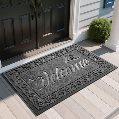 Heavy Duty Welcome Mat for Indoor & Outdoor Use