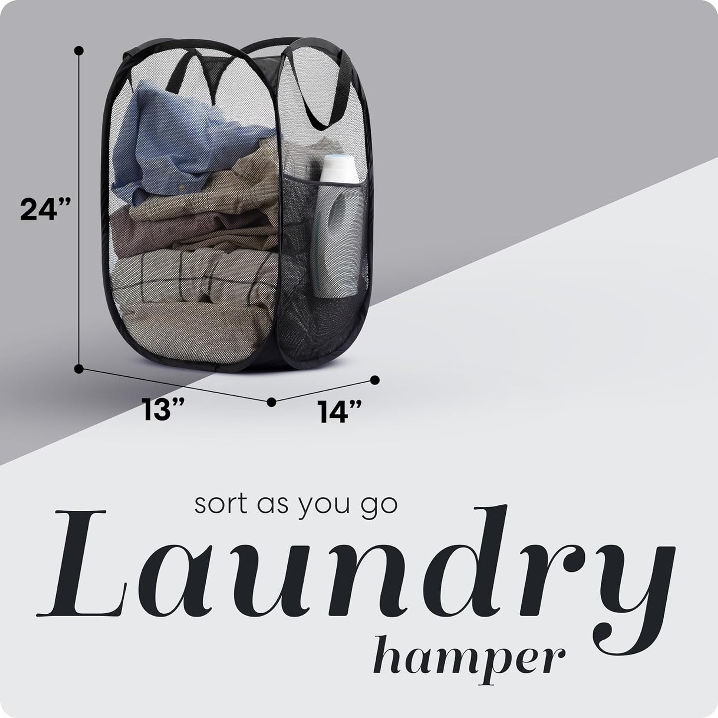 Collapsible Mesh Laundry Hampers