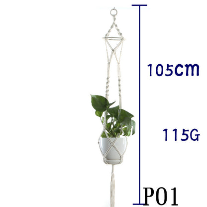 Handwoven Cotton Plant Hanger